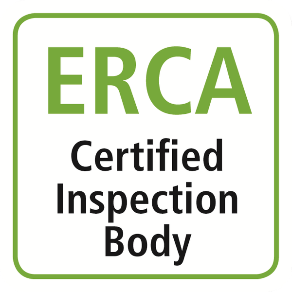 ERCA Certified Inspection Body label of Ropes Course Solutions